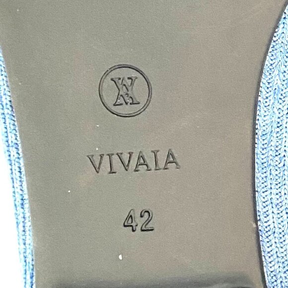 Vivaia Margot stretch knit ballet flats Womens 42 denim blue walking washable - Picture 11 of 11